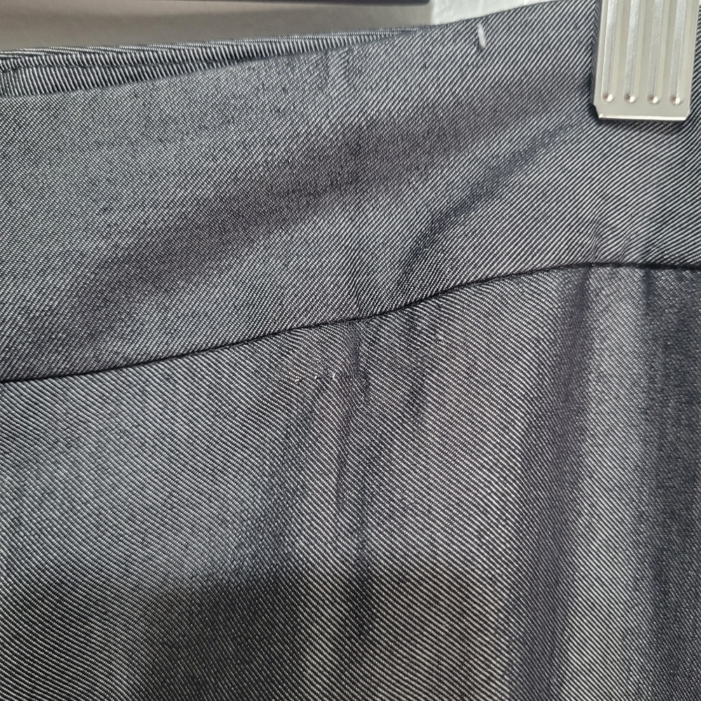 Ashley Stewart Grey Wide Leg Dress Pants Women's Size 24 Flawed Workwear Office - Picture 5 of 16